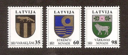 LATVIA 2013●Coat Of Arms Definitives●Mi 855-57 MNH - Lettonia