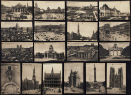 BRUXELLES 1910 " Diverses Vues De Bruxelles" Lot De 18 Cartes Postales - Sets And Collections