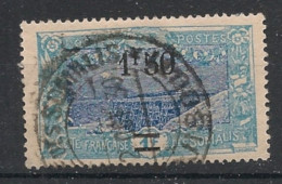 COTE DES SOMALIS - 1924-27 - N°YT. 118 - Holl-Holli 1f50 Sur 1f Bleu - Oblitéré / Used - Gebruikt