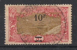 COTE DES SOMALIS - 1924-27 - N°YT. 120 - Holl-Holli 10f Sur 5f Carmin - Oblitéré / Used - Gebraucht