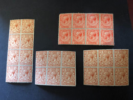 GB  SG 419 And 420 Wmk Block Cypher In Blocks  MNH** CV £28 - Nuevos