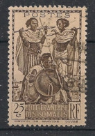 COTE DES SOMALIS - 1938 - N°YT. 155 - Guerriers 25c Brun - Oblitéré / Used - Oblitérés