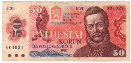 Czechoslavakia  50 Korun 1987 P-96 Fine - Czechoslovakia