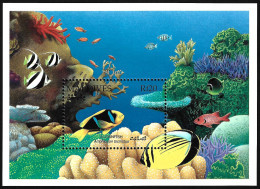 Maldives 1992 MNH Fish Tropical Coral Reef Marine Life Undersea Ocean Fauna Diving MNH Luxe Stamp Block - Marine Life