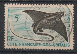 COTE DES SOMALIS - 1959-60 - N°YT. 296 - Aigle De Mer 5f - Oblitéré / Used - Gebraucht