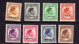 UNITED KINGDOM OF LIBYA REGNO UNITO DI LIBIA 1952 SERVIZIO SERVICE OFFICIAL RE IDRISS KING SERIE COMPLETA FULL SET MNH - Libyen