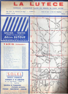 Carte Plan De Lyon, Avec Publicité Sur Le Tour, Environ 1970/1980 - Strassenkarten