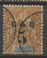 GUADELOUPE N° 45 Variétée GJADELOUPE OBL / Used - Usados