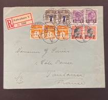 DANEMARK LETTRE RECOMMANDÉE KOBENHAVN 1926  POUR LA FRANCE - Covers & Documents