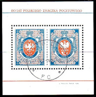 Pologne - 130 Ans Des Timbres Polonais - Gebruikt