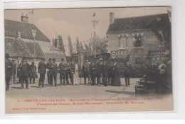 CHATILLON COLIGNY : Souvenir De L'inauguration Du Tramway En 1907 (chasse - Rallye Montargis) - Très Bon état - Chatillon Coligny