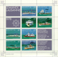 Suisse - Bateaux Sur Lac Léman Stampexhibition LEMANEX - Unused Stamps