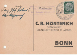 6940 WEINHEIM, Postgeschichte, 3 Landpoststempel "Ober-Abtssteinach über Weinheim", 1940 / 41 - Weinheim