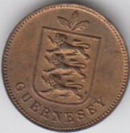 Guernsey 1929 - 2 Double Coin Uncirculated Condition - Guernsey