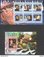 Bc307 2011 Guinea Music Great Composers 200Th Anniversary Franz Liszt Kb+Bl Mnh - Music