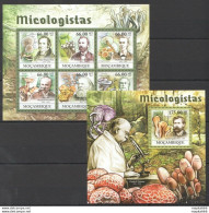 Bc1238 2011 Mozambique Flora Nature Mycologists Mushrooms 1Bl+1Kb Mnh - Pilze