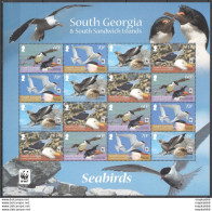 Fat016 2012 South Georgia Wwf Sea Birds Fauna #556-9 52 Euro Mnh - Neufs