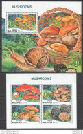 Hm0595 2018 Maldives Mushrooms Snails Flora Nature #7708-1+Bl1207 Mnh - Pilze