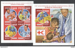 Hm1795 2018 Niger Red Cross 155Th Anniversary #5703-6+Bl842 Mnh - Rode Kruis
