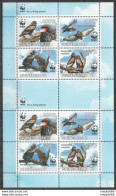 Nw0437 2011 Guinea-Bissau Wwf Birds Terathopius Ecaudatus Fauna #5229-232 Kb Mnh - Ongebruikt