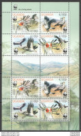 Nw0447 2012 Uganda Wwf Secretarybird Birds Fauna #3000-3003 Kb Mnh - Ungebraucht