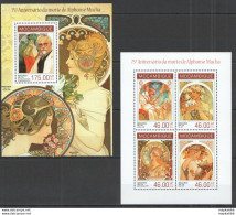 St2462 2014 Mozambique Art Great Painters Alphonse Mucha Kb+Bl Mnh - Other & Unclassified