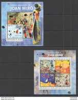 St2788 2013 Niger Art Paintings 120Th Anniversary Joan Miro Kb+Bl Mnh - Other & Unclassified