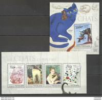 Tg661 2013 Togo Art Fauna Famous Paintings Domestic Cats Kb+Bl Mnh - Other & Unclassified