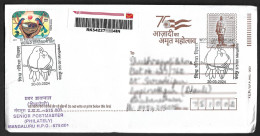 India 2024 World Sparrow, Bird,20th March, Environment, Animal, Registered Cover (**) (**) Inde Indien - Lettres & Documents