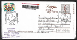 India 2024 World Sparrow, Bird,20th March, Environment, Animal, Registered Cover (**) (**) Inde Indien - Brieven En Documenten