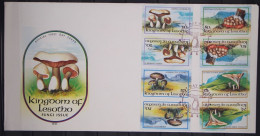 Kehrdruckpaare Lesotho 411-414 Gestempelt Als FDC / Pilze #GC130 - Lesotho (1966-...)