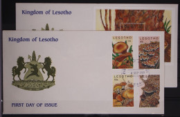 Lesotho 777-780 Und Block 64 Postfrisch Als FDC / Pilze #GC229 - Lesotho (1966-...)