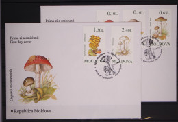 Moldawien 190-194 Postfrisch Als FDC / Pilze #GC237 - Moldova