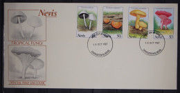 Nevis 475-478 Postfrisch Als FDC / Pilze #GC273 - St.Kitts And Nevis ( 1983-...)