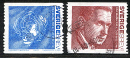 Réf 77 < SUEDE Année 2005 < Yvert N° 2449 à 2450 Ø Used < SWEDEN - Personnalités ONU - Usados