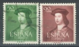 SPAIN,  1952, FERDINAND THE CATHOLIC STAMPS SET OF 2, # 787, & 789, USED. - Gebruikt