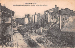 54  Gerbeviller La Martyre  La Rue De Lorraine En Ruine   Guerre De 1914-15         (Scan R/V) N°   21    \MR8032 - Gerbeviller