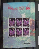 Korea 1995 BM-Ausstellung FINNLANDIA: Mineralien MiNr3728 KLB O/used/gestempelt - Korea (Nord-)