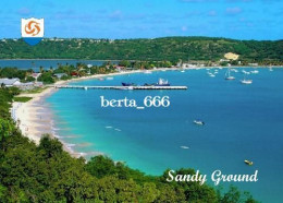 Anguilla Sandy Ground Aerial View New Postcard - Isole Vergine Britanniche