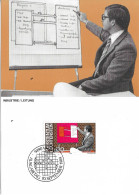 LIECHTENSTEIN. MAXICARD FIRST DAY. OCCUPATIONS: INDUSTRIAL MANAGEMENT. 1984 - Cartoline Maximum