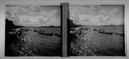 PLAQUE DE VERRE STÉRÉO. LA LOIRE Á SAINT-SÉBASTIEN-SUR-LOIRE. NANTES. AVRIL 1935. LOIRE-ATLANTIQUE - Glass Slides