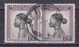 Congo Belge   N°  236 Paire  Oblitérée - Usati