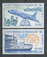 SPM MIQUELON  PA N° 64/65 ** Neufs MNH Superbes C 9,10 Avions  Latécoère Hawker Siddeley Bateaux Boats Ships Transports - Nuovi