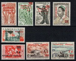 Cameroun - YV 320 à 328 N** MNH Luxe Complete Surcharge Republique Fédérale - Camerún (1960-...)