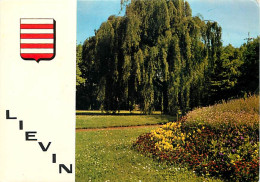 62 - Liévin - Le Jardin Public - Blasons - Fleurs - CPM - Voir Scans Recto-Verso - Lievin