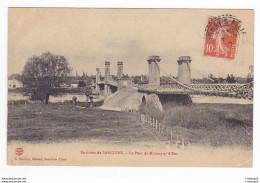 18 Environs De SANCOINS Le Pont De MORNAY Sur Allier En 1910 VOIR écrit Au Dos - Sancoins