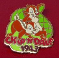 Modern Enamel And Metal Badge Disney Countdown To The Millennium Chip N Dale Characters 1999 - Disney