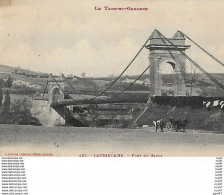 CPA (82) LAFRANCAISE.  Pont Du Saula, Animé, Attelage. ..I 254 - Lafrancaise