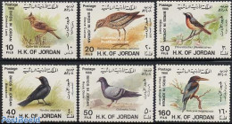 Jordan 1988 Birds 6v, Mint NH, Nature - Birds - Kingfishers - Pigeons - Jordania