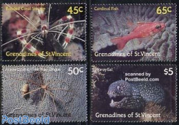 Saint Vincent & The Grenadines 1987 Marine Life 4v, Mint NH, Nature - Fish - Shells & Crustaceans - Crabs And Lobsters - Pesci